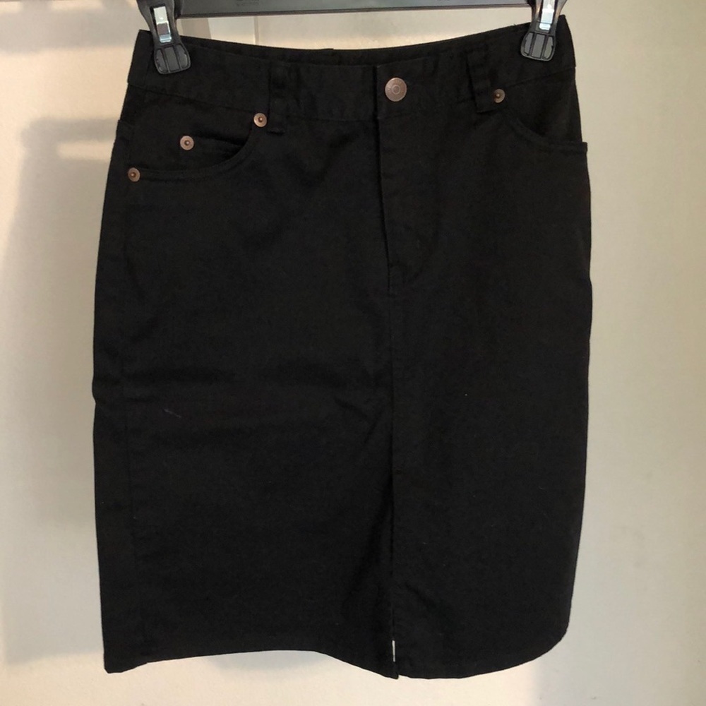 The Limited Stretch Skirt Black Jean Size 0